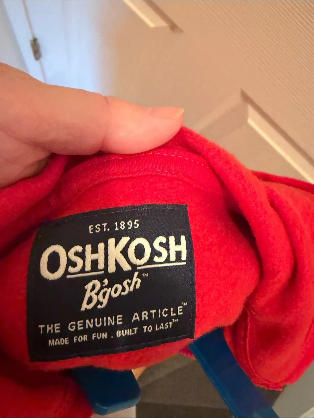 OshKosh B’gosh Boys Red Zip-Up Hoodie Size 7 NWT OSHKOSH 1895
